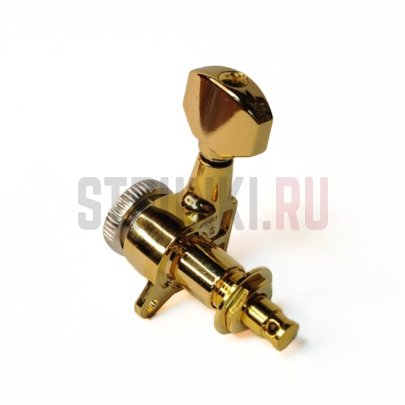 Колок одиночный GOTOH SG381-MGT-07-n, Ex-Long, левый, золотой