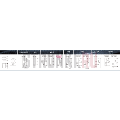 Колок одиночный GOTOH SG381-MGT-07-n, Ex-Long, левый, золотой
