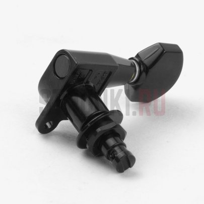 Колок одиночный для электрогитары, GOTOH SG360-HAPM-07-n, Ex-Long, правый, чёрный