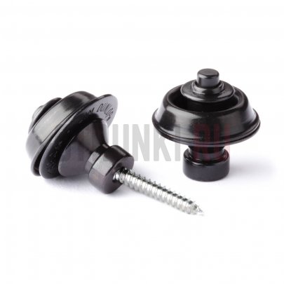Комплект стреплоков (пара), DUNLOP SLS1503BK TRADITIONAL, чёрный