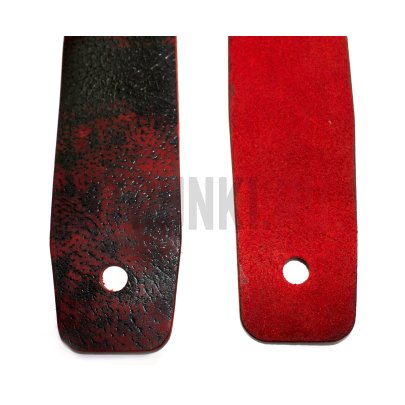 Ремень для гитары кожаный, Chorus, красный