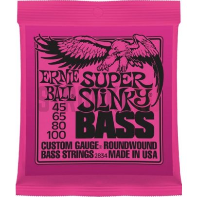 Струны для бас-гитары Ernie Ball 2834 Super Slinky 45-100