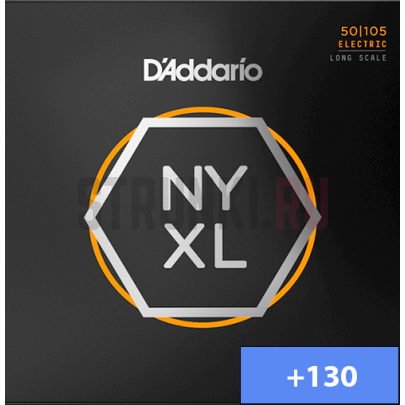 Струны для бас-гитары D'Addario NYXL50105 + NYXLB130T 50-135