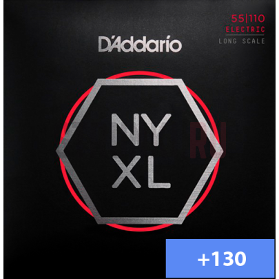 Струны для бас-гитары D'ADDARIO NYXL55110 +  NYXLB130 - (55-75-90-110+130)