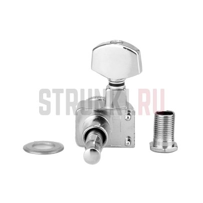 Колки 6 в линию, локовые Musiclily MX1720CR-6 Loking, хром