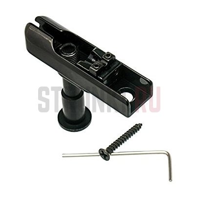 Бридж для 5-струнной бас-гитары HIPSHOT 5A100BL-5, из одиночных бриджей, черный