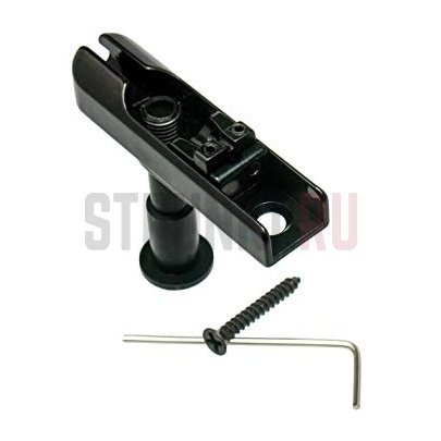 Бридж для 4-струнной бас-гитары HIPSHOT из одиночных бриджей, 5A100BS, черный