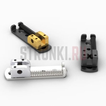 Бридж для 5-струнной бас-гитары HIPSHOT 5S100SS-5, из одиночных бриджей, хром