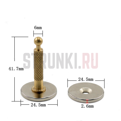 Инструмент для ремонта панелей акустической корпуса акустической, магнитный, 24мм, MusicianWood