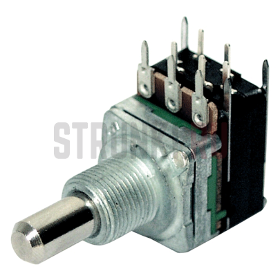 Потенциометр сдвоенный, MEC M 84251  A250K, Push/Pull