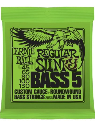 Струны для бас-гитары Ernie Ball 2836 5-String Regular Slinky 45-130