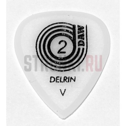 Медиатор Daw Man Delrin Line, Pointed,  2 мм, 1 шт.