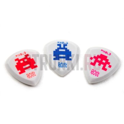 Медиатор Daw Man Pixel, Flow, 3 мм, 1 шт.