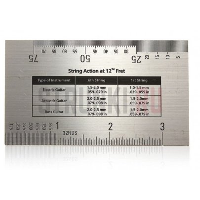 Линейка измеритель высоты струн, порожков и др. STRING ACTION