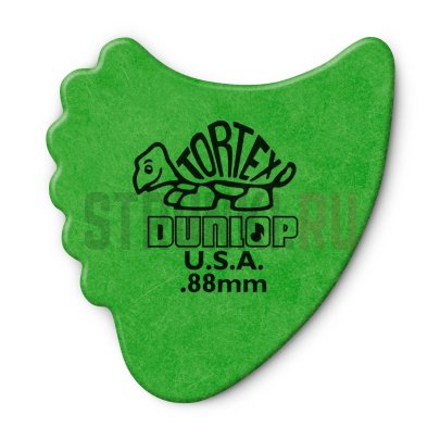 Медиатор Dunlop 414R.88 Tortex Fin, 0.88 мм, 1 шт.
