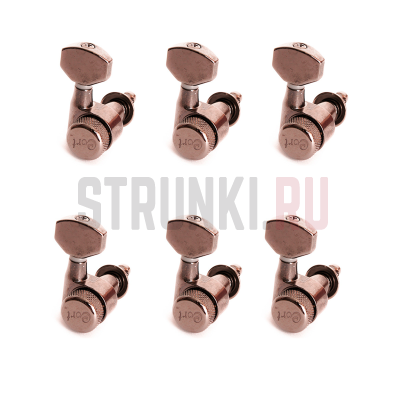 Колки 6 в линию, локовые, левые Cort MH508, cosmoblack