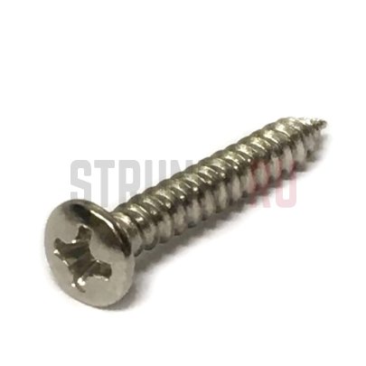 Саморез для гитарных и басовых бриджей PARTS WO3525NKN  (3,5 х 25 мм), никель