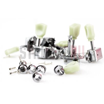 Колки PARTSLAND Jl-44-CR Gibson style, 6 в линию, левые, хром