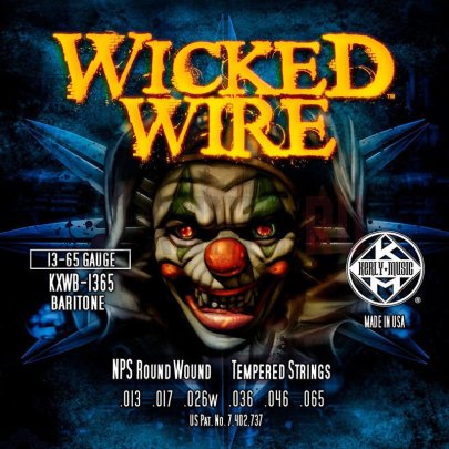 Струны для электрогитары Kerly Wicked Wire KXWB-1365 Baritone 13-65