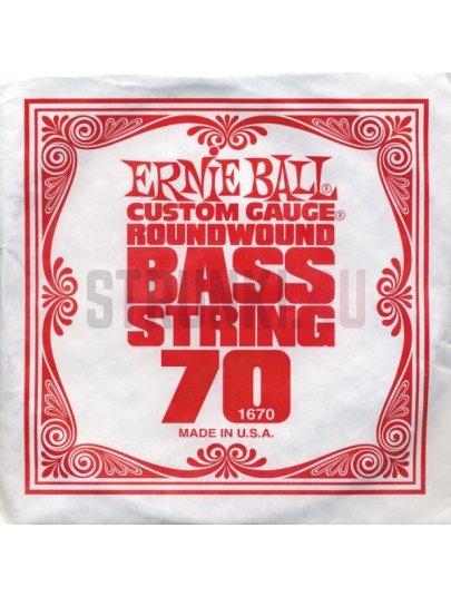 Одиночная струна для бас-гитары Ernie Ball 1670 Custom Gauge 70