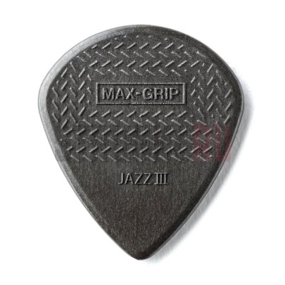 Набор медиаторов Dunlop 471P3C Max-Grip Carbon Jazz III, черные, 1.38мм, упаковка 6 шт.