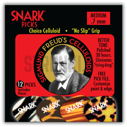 Набор медиаторов Snark 70C, разноцветные, 0.7 мм, упаковка 12 шт.