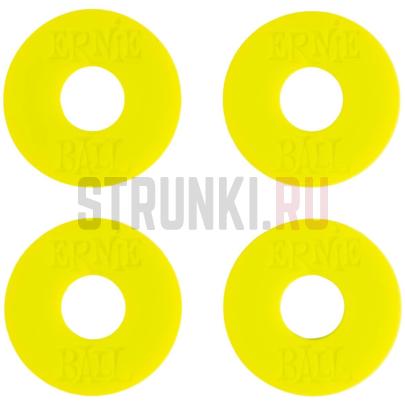 Резиновые стреплоки для гитары ERNIE BALL 5622, салатовый неон, 4 шт