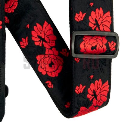 Ремень для гитары ERNIE BALL 5335 Jacquard Tango Rose, черный, с рисунком