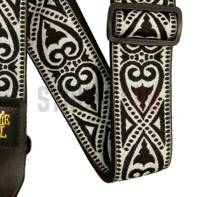 Ремень для гитары ERNIE BALL 5345 Jacquard Black Heart, с рисунком