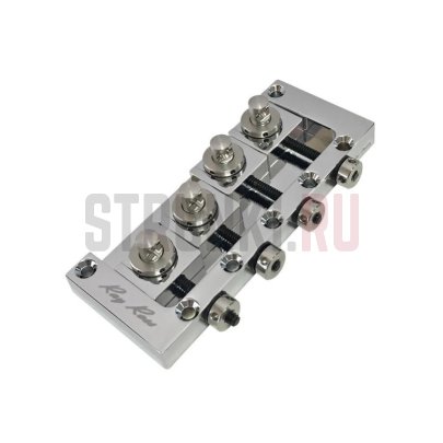 Бридж для 4-струнной бас-гитары Ray Ross RRB4C, хром