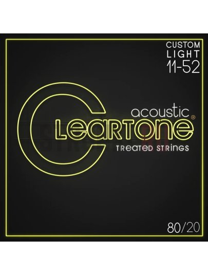 Струны для акустической гитары Cleartone Acoustic 80/20 Custom Light 7611 11-52
