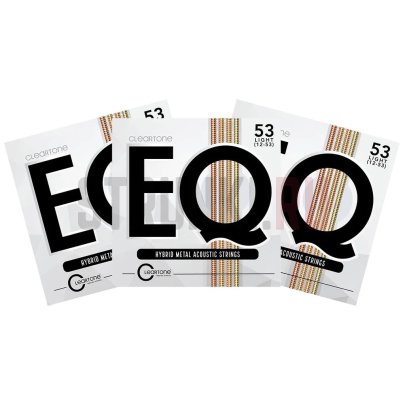Струны для акустической гитары Cleartone EQ Hybrid Metal Light 7812 12-53