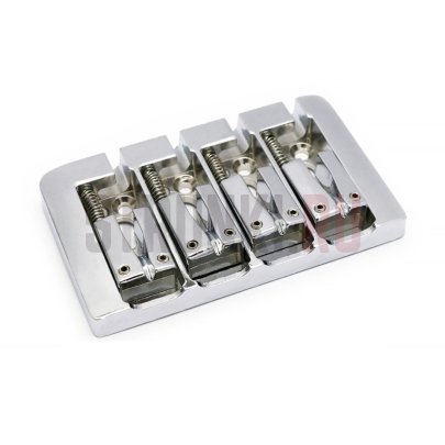 Бридж для 4-струнной бас-гитары PARTSLAND BB-08-CR, хром