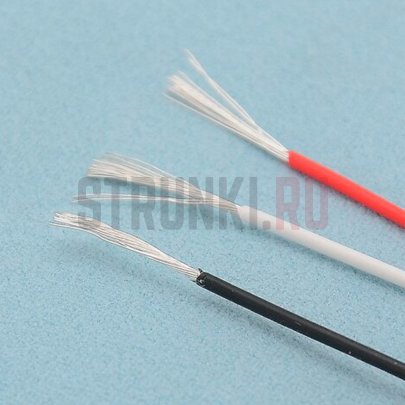 Медный посеребрянный провод, красный, PARTSLAND,  100 см