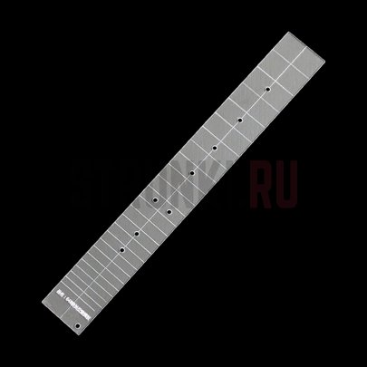 Акриловый трафарет, шаблон для фрезеровки накладки грифа 648мм 24 лада, Parts