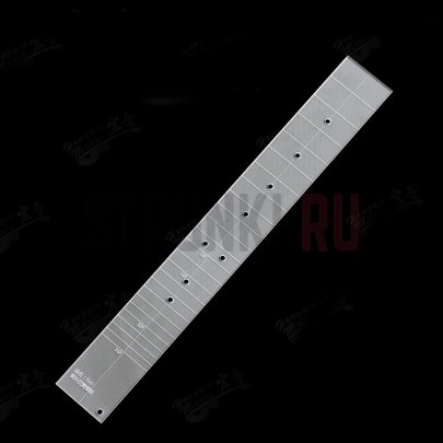 Акриловый трафарет, шаблон для фрезеровки накладки грифа 596мм 20 ладов, Parts