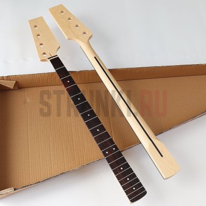 Гриф для бас-гитары с заготовкой головы грифа, кленовый, 20 ладов, Bestwood BLNK