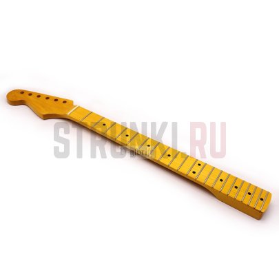 Гриф для леворукой электрогитары Stratocaster, кленовый, 21 лад, Bestwood ST M1 21F LH High Gloss