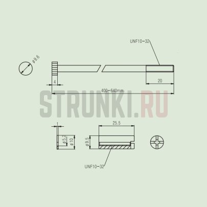 Анкер 470мм, односторонний компрессионный  PARTSLAND RS002