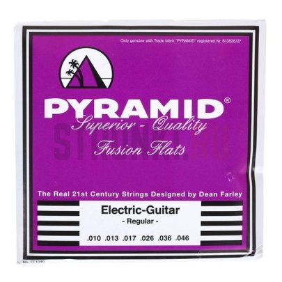 Струны для электрогитары, никель, плоская обмотка Pyramid FF1046 Fusion Flats regular - (10-46)