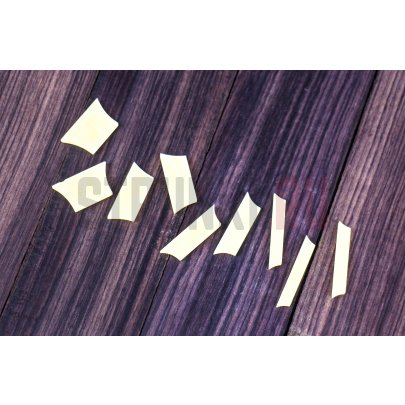 Уценка! Комплект инлея кремовый перламутр межладовые вставки "ромбы, PARTS IN-3, целлулоид