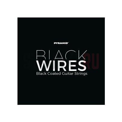 Струны для 7-струнной электрогитары, никелированные, Pyramid BW0962-7 Black Wires - (9-62)