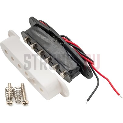 Звукосниматель магнитный сингл, для Fender Strat, средний, белый, Musiclily M269