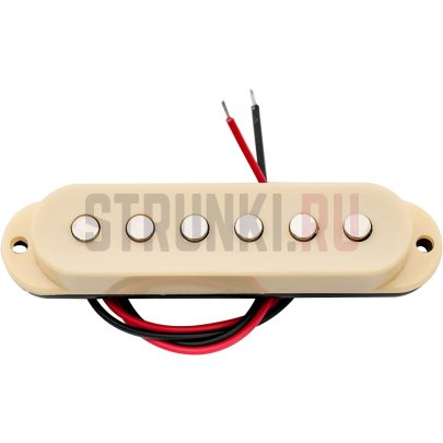 Звукосниматель магнитный сингл, для Fender Strat, средний, кремовый, Musiclily M523