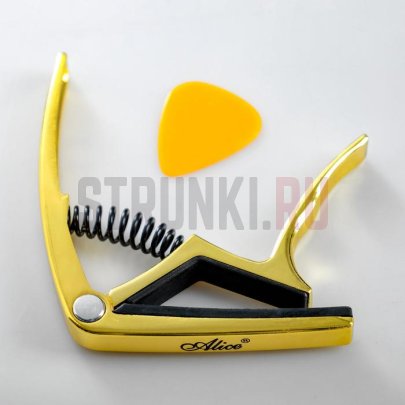 Каподастр для акустической гитары, Alice A007L/GD, золото