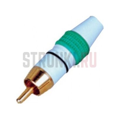 Разъем на кабель RCA CD103-GR Soundking, штекер, зеленый