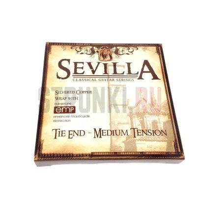 Струны для классической гитары Sevilla 8440, среднее натяжение, посеребренные, с покрытием