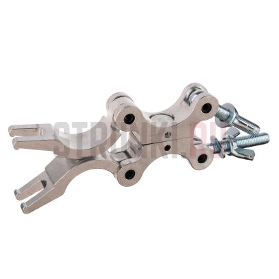 Струбцина крепежная Laudio 223P230-DD, двойная, поворотная, 38-51мм