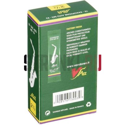 Трости для саксофона Альт Vandoren SR2625 JAVA №2,5, 10шт.