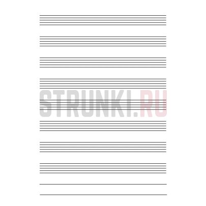 Тетрадь для нот для младших классов ДМШ и ДШИ, издательство "Феникс"